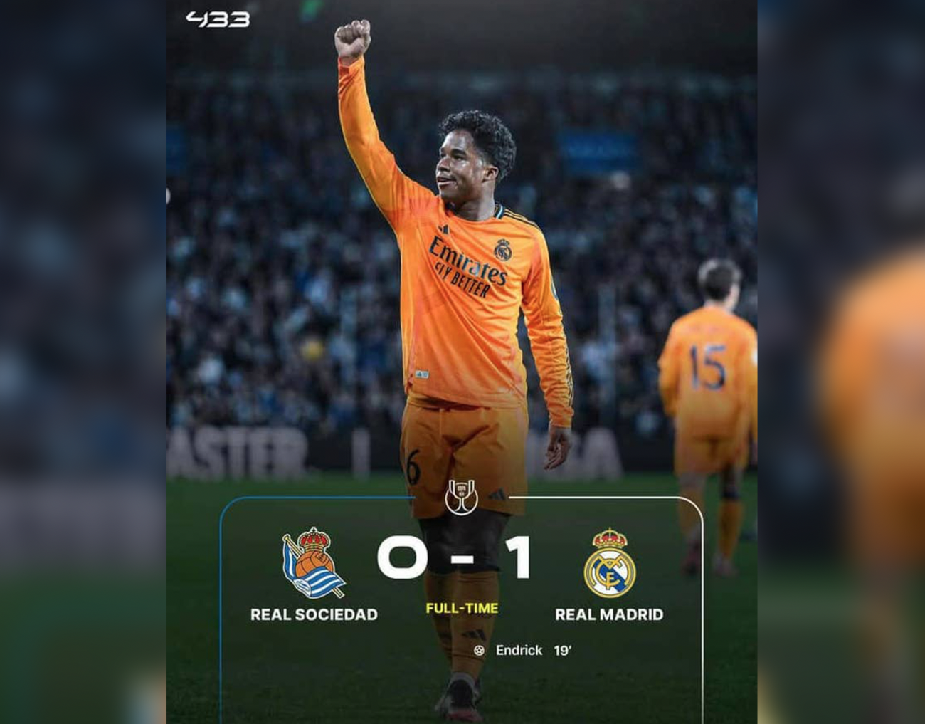 Un Endrick inspiré et le Real Madrid prend l’avantage